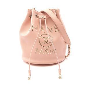 Chanel Deauville Studded Logo Shoulder Bag